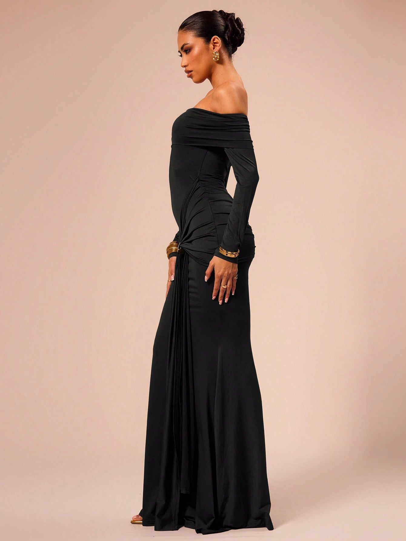 Off Shoulder Maxi Dress